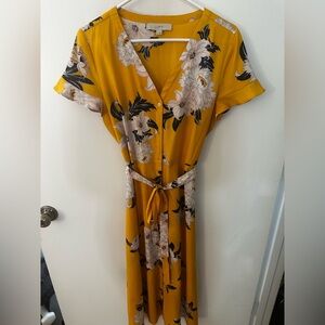 LOFT Bouquet Flutter Shirtdress